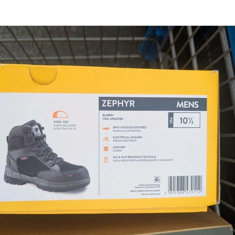 Steel Toe Work Boots Mens 10.5 Electrical Hazard Slip Resistant Herman Survivors